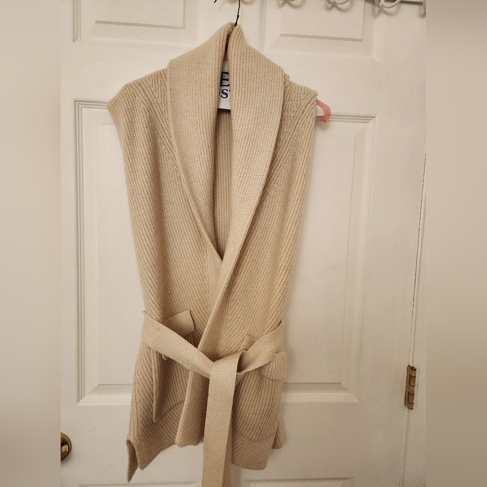 Vest, Zara, Cream, Small